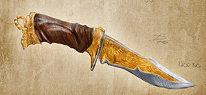 Concept Painting For Ritual Knife